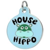 House Hippo - Enamel Dog Tag