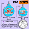 Clearly the Favorite - Enamel Dog Tag *Blue