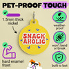 Snackaholic - Enamel Dog Tag
