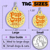 Pup Cup Addict - Enamel Dog Tag