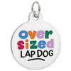 Oversized Lap Dog - Enamel Dog Tag