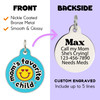 Mom's Favorite Child - Enamel Dog Tag *Teal Blue