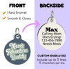 Mom's Adventure Buddy - Enamel Dog Tag