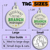 Assistant to the Branch Manager- Enamel Dog Tag