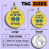 I Pee on All the Trees - Enamel Dog Tag