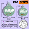 Branch Manager - Enamel Dog Tag