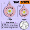 Cute N Clingy - Enamel Dog Tag *Pink