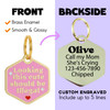 Looking this Cute Should be Illegal - Gold Enamel Dog Tag