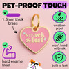 Snack Slut - Gold Enamel Dog Tag