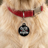 Cute but Psycho - Enamel Dog Tag *Black