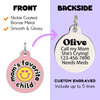 Mom's Favorite Child - Enamel Dog Tag *Pink New Color