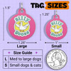 Silly Goose - Enamel Dog Tag *Pink