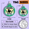 Squirrel Patrol - Enamel Dog Tag *Green