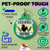 Squirrel Patrol - Enamel Dog Tag *Green