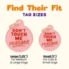 Don't Touch Me Peasant - Pink Enamel Tag