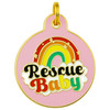 Rescue Baby - Enamel Dog Tag *Pink