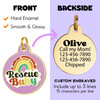 Rescue Baby - Enamel Dog Tag *Purple