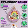 Rescue Baby - Enamel Dog Tag *Purple