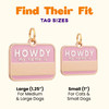 Howdy My Name Is - Gold Enamel Name Tag