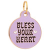 Bless Your Heart - Gold Enamel Dog Tag