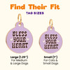 Bless Your Heart - Gold Enamel Dog Tag