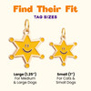 The Sheriff Tag - Gold Enamel Dog Tag