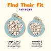 Buck Around & Find Out - Gold Enamel Dog Tag