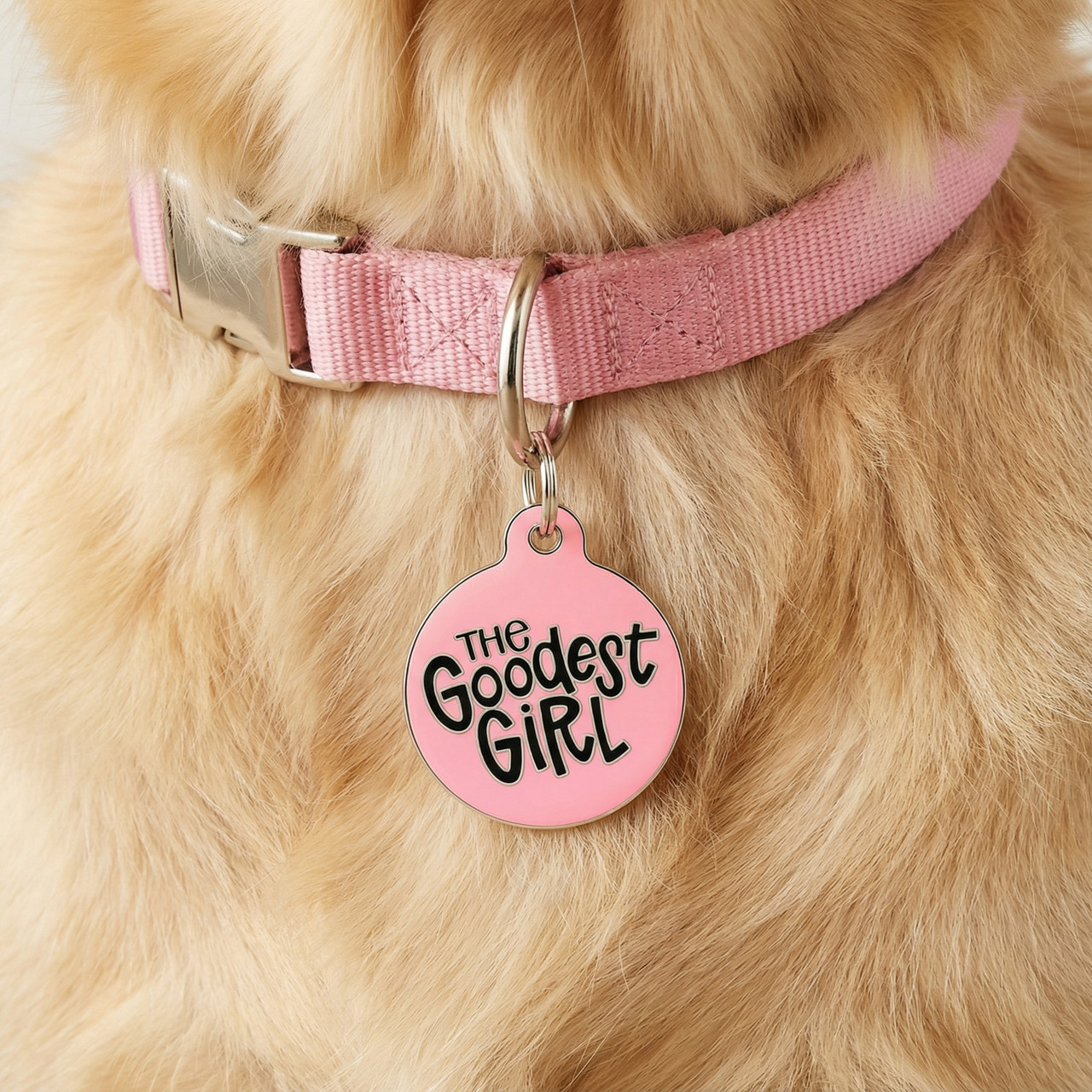 The Goodest Girl Personalized Pet ID Tag