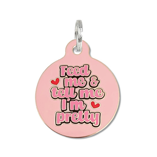 Tell Me I'm Pretty - Enamel Dog Tag