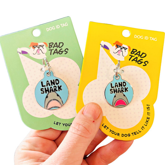 Land Shark - Enamel Dog Tag