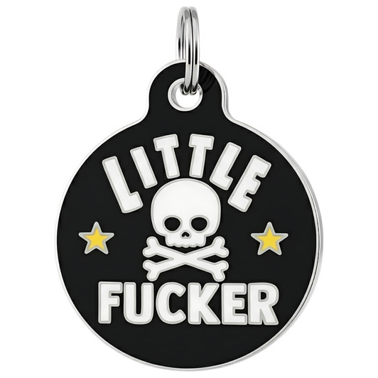 Little Fucker - Enamel Dog Tag