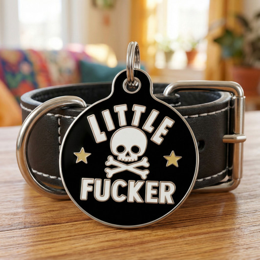 Little Fucker - Enamel Dog Tag