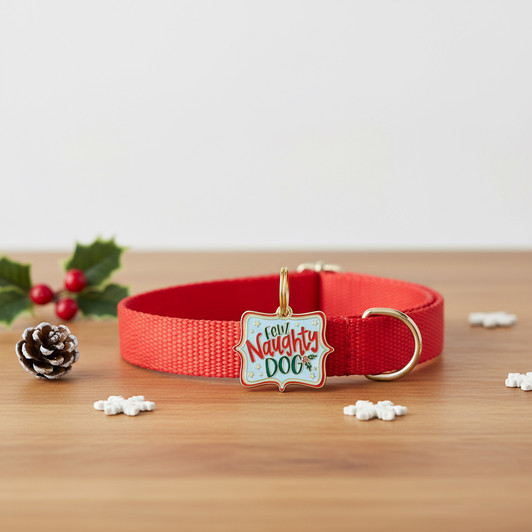 Feliz Naughty Dog - Enamel Dog Tag