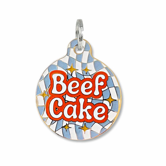Beefcake - Enamel Pet Tag