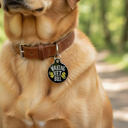 Walking Vet Bill - Enamel Dog Tag