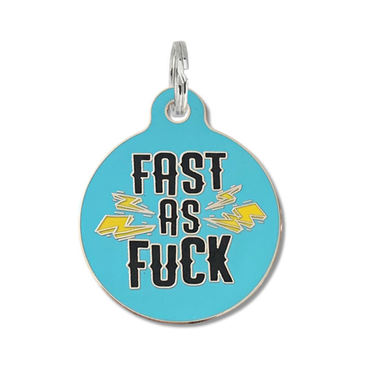 Fast as Fuck - Enamel Dog Tag