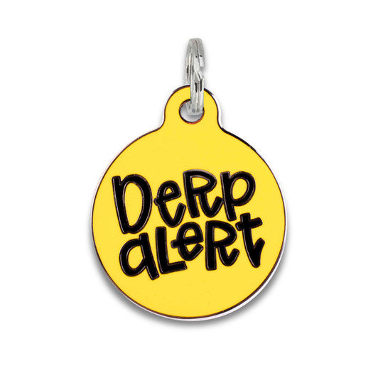 Derp Alert - Enamel Dog Tag