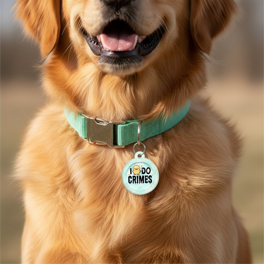 Easter I Do Crimes - Silent Dog Tag