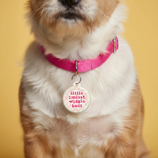 Miss Wiggle Butt - Silent Dog Tag