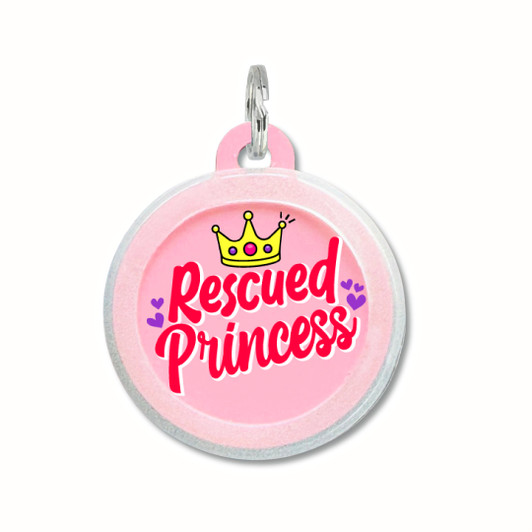 Rescued Princess - Silent Dog Tag