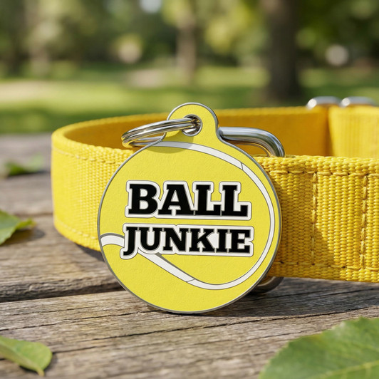 Ball Junkie - Enamel Dog Tag