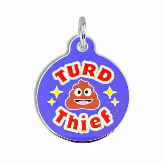 Turd Thief - Enamel Dog Tag