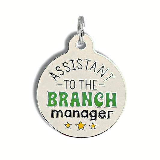 Assistant to the Branch Manager- Enamel Dog Tag