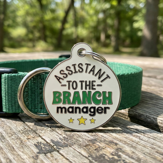 Assistant to the Branch Manager- Enamel Dog Tag