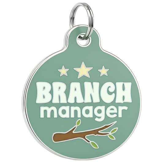 Branch Manager - Enamel Dog Tag