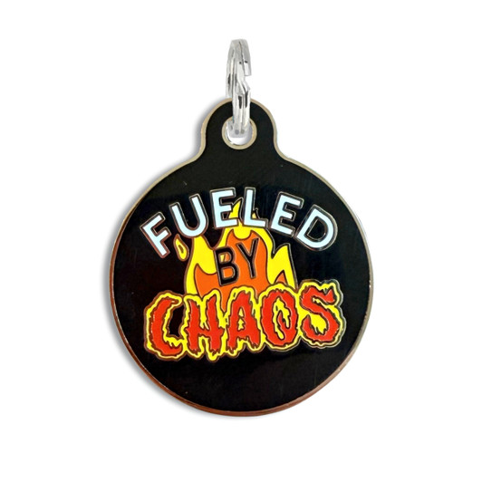 Fueled by Chaos - Enamel Dog Tag