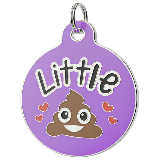 Little Shit - Enamel Dog Tag *Purple New Color Little Shit - Enamel Dog Tag *Purple New Color
