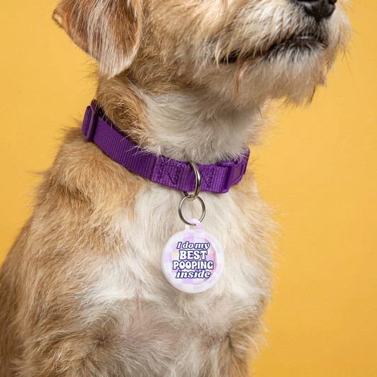 I Do My Best Pooping Inside - Comfort Dog Tag