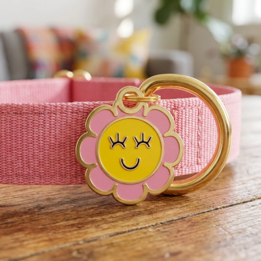 Little  Miss Sunshine - Gold Enamel Tag