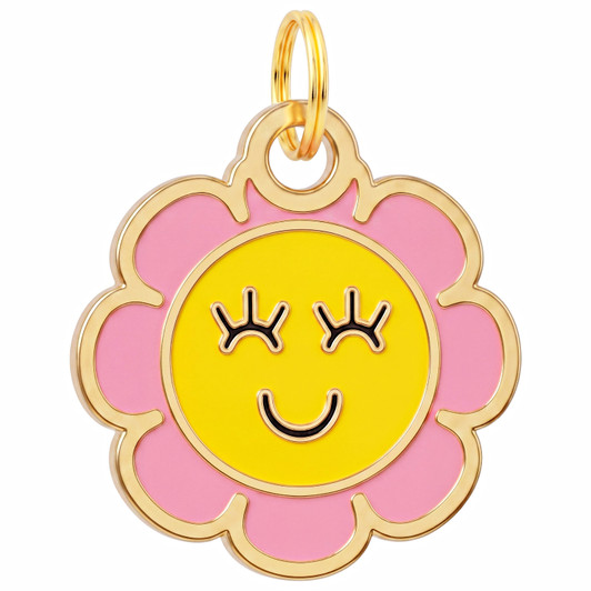 Little  Miss Sunshine - Gold Enamel Tag